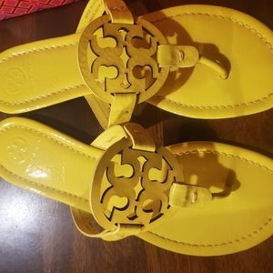 Tory Burch Miller Sandals 8.5 Yellow